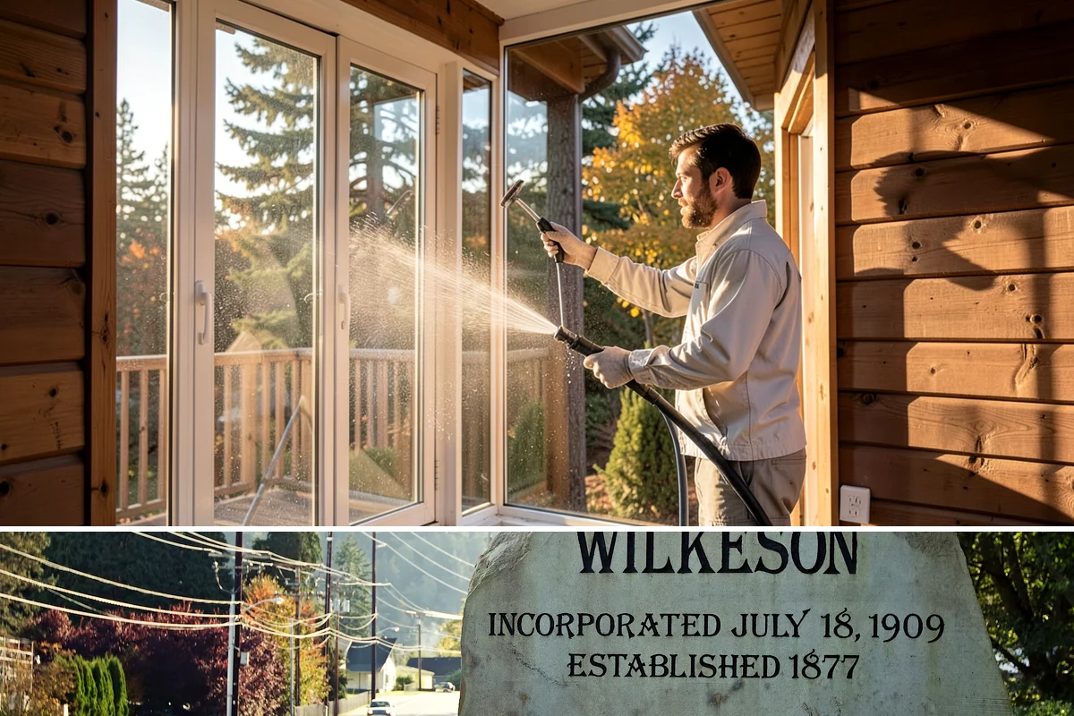 Industrial Cleaning in Wilkeson, Pierce County, WA - Industrial exteriors can be serviced year-round, with heavy degreasing scheduled in drier months for easier runoff containment.