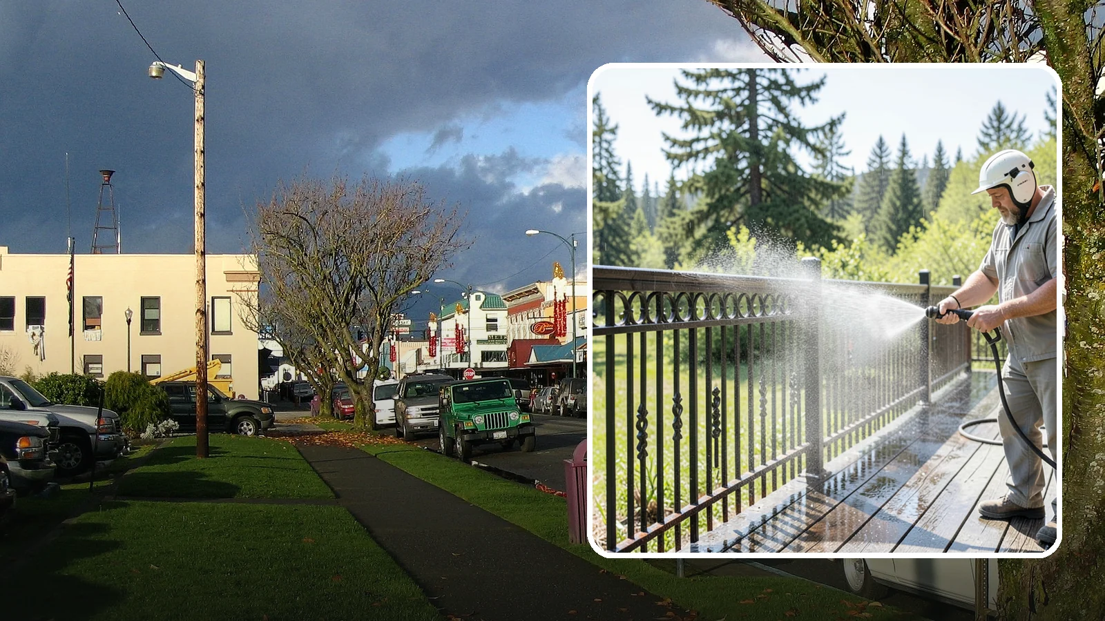 Iron Fence Washing in Arlington, Snohomish County, WA - Careful washing for wrought and cast iron fencing that removes grime and surface rust streaks without driving water into the...