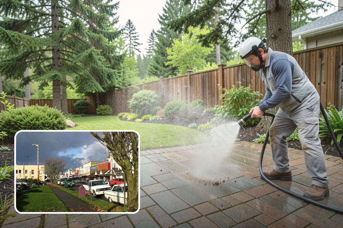 Iron Fence Washing in Arlington, Snohomish County, WA - Clears grime lodged in scrollwork and decorative detail