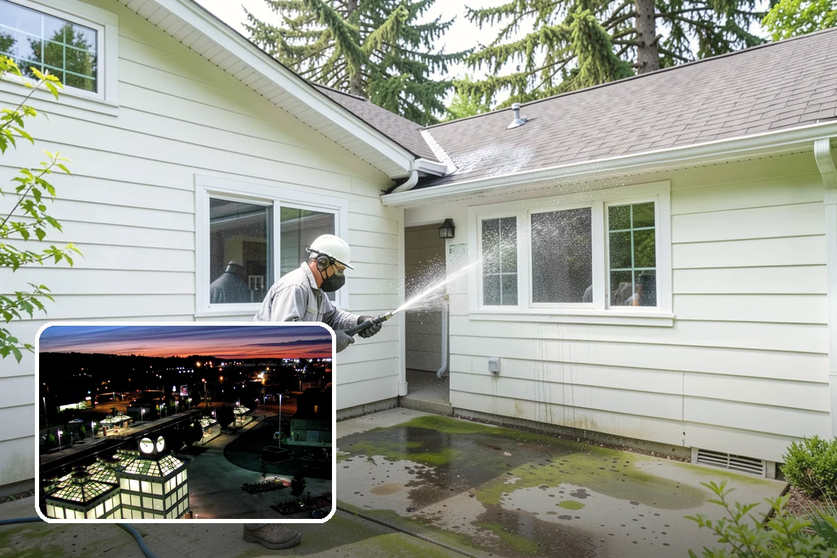 Iron Fence Washing in Auburn, King County, WA - Clears grime lodged in scrollwork and decorative detail
