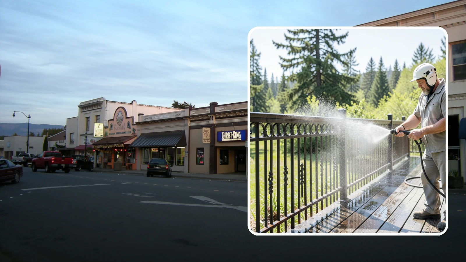 Iron Fence Washing in Burlington, Skagit County, WA - Careful washing for wrought and cast iron fencing that removes grime and surface rust streaks without driving water into the...