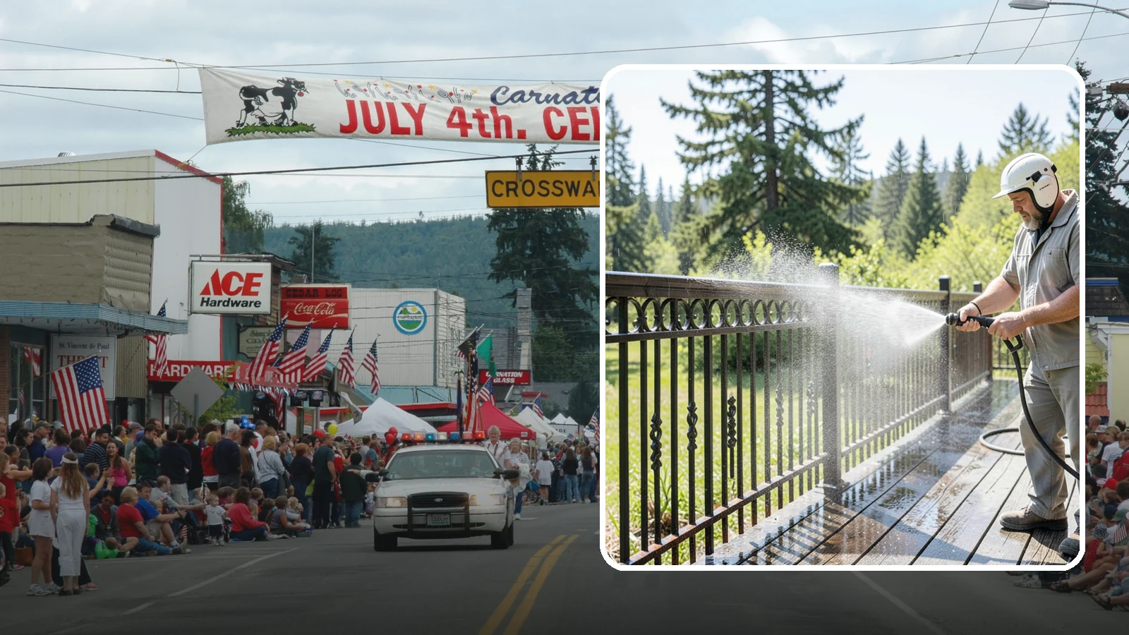 Iron Fence Washing in Carnation, King County, WA - Careful washing for wrought and cast iron fencing that removes grime and surface rust streaks without driving water into the...