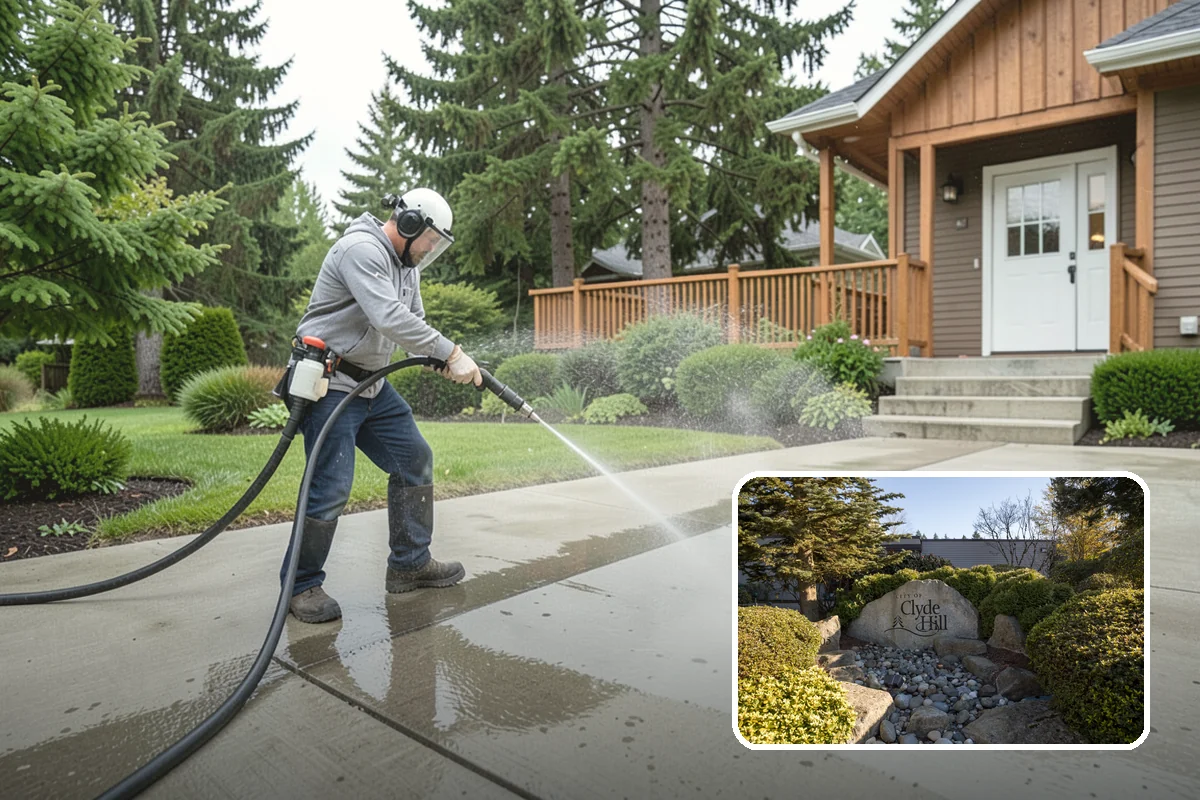 Iron Fence Washing in Clyde Hill, King County, WA - Clears grime lodged in scrollwork and decorative detail