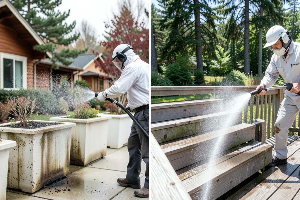 Iron Fence Washing in Concrete, Skagit County, WA - Inspect the coating and note any rust or chipping