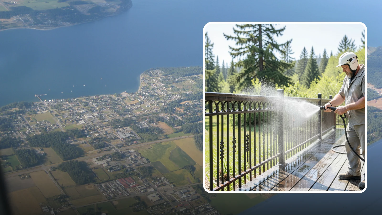 Iron Fence Washing in Coupeville, Island County, WA - Careful washing for wrought and cast iron fencing that removes grime and surface rust streaks without driving water into the...