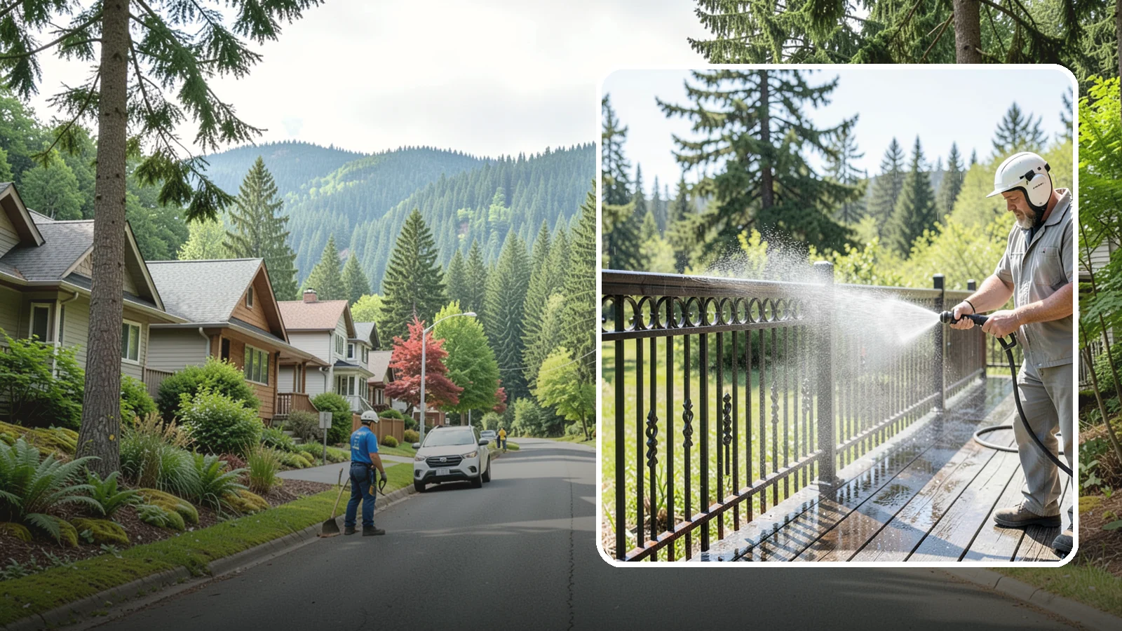 Iron Fence Washing in Darrington, Snohomish County, WA - Careful washing for wrought and cast iron fencing that removes grime and surface rust streaks without driving water into the...