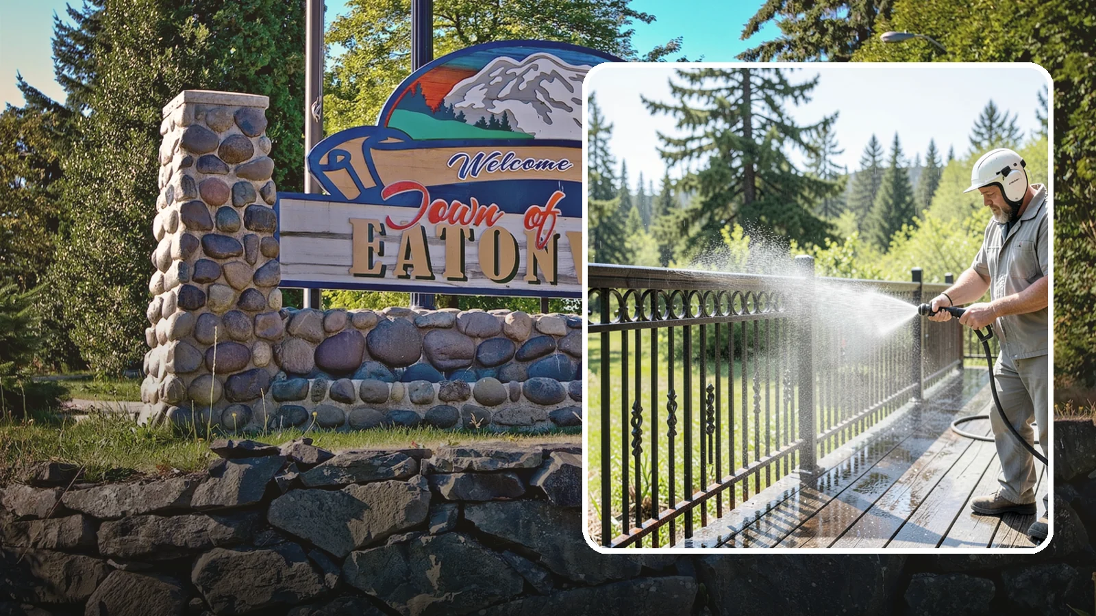 Iron Fence Washing in Eatonville, Pierce County, WA - Careful washing for wrought and cast iron fencing that removes grime and surface rust streaks without driving water into the...