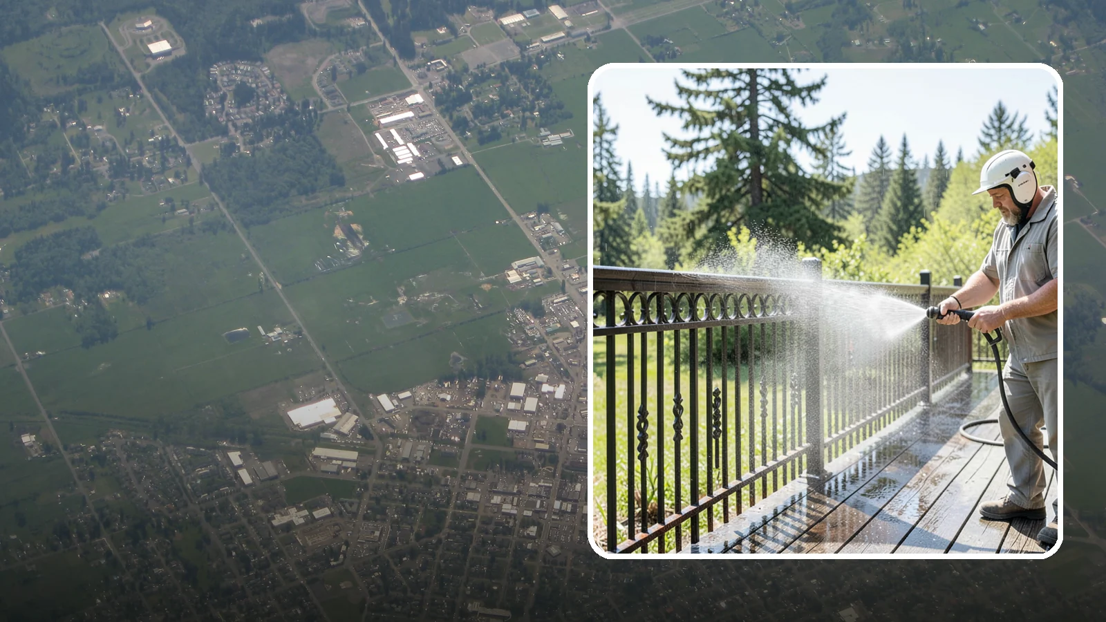 Iron Fence Washing in Enumclaw, King County, WA - Careful washing for wrought and cast iron fencing that removes grime and surface rust streaks without driving water into the...