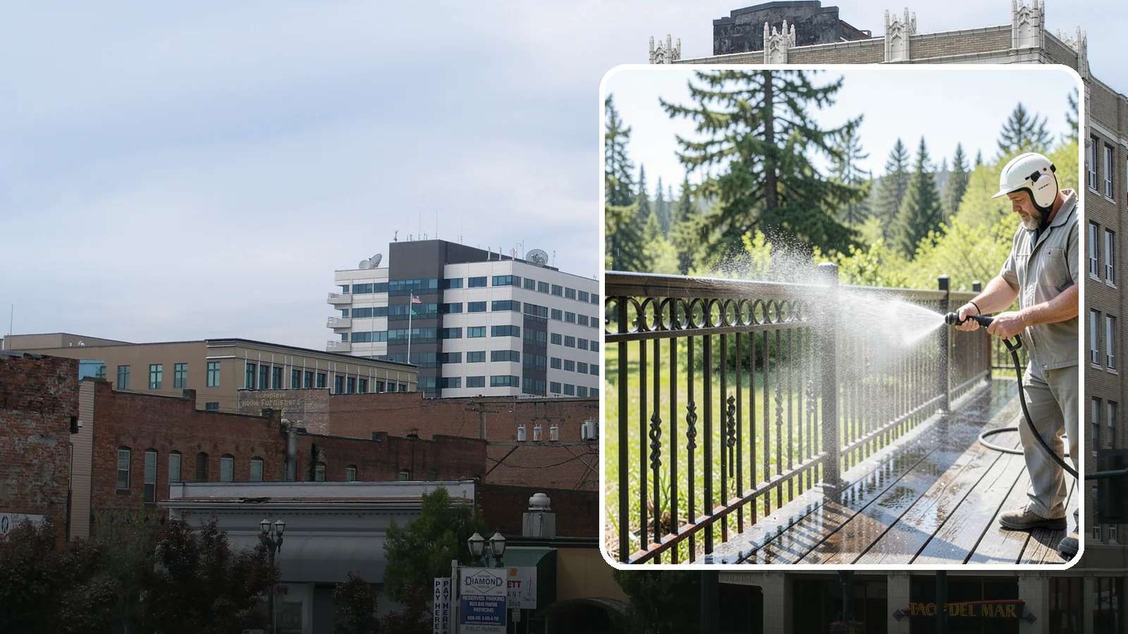Iron Fence Washing in Everett, Snohomish County, WA - Careful washing for wrought and cast iron fencing that removes grime and surface rust streaks without driving water into the...