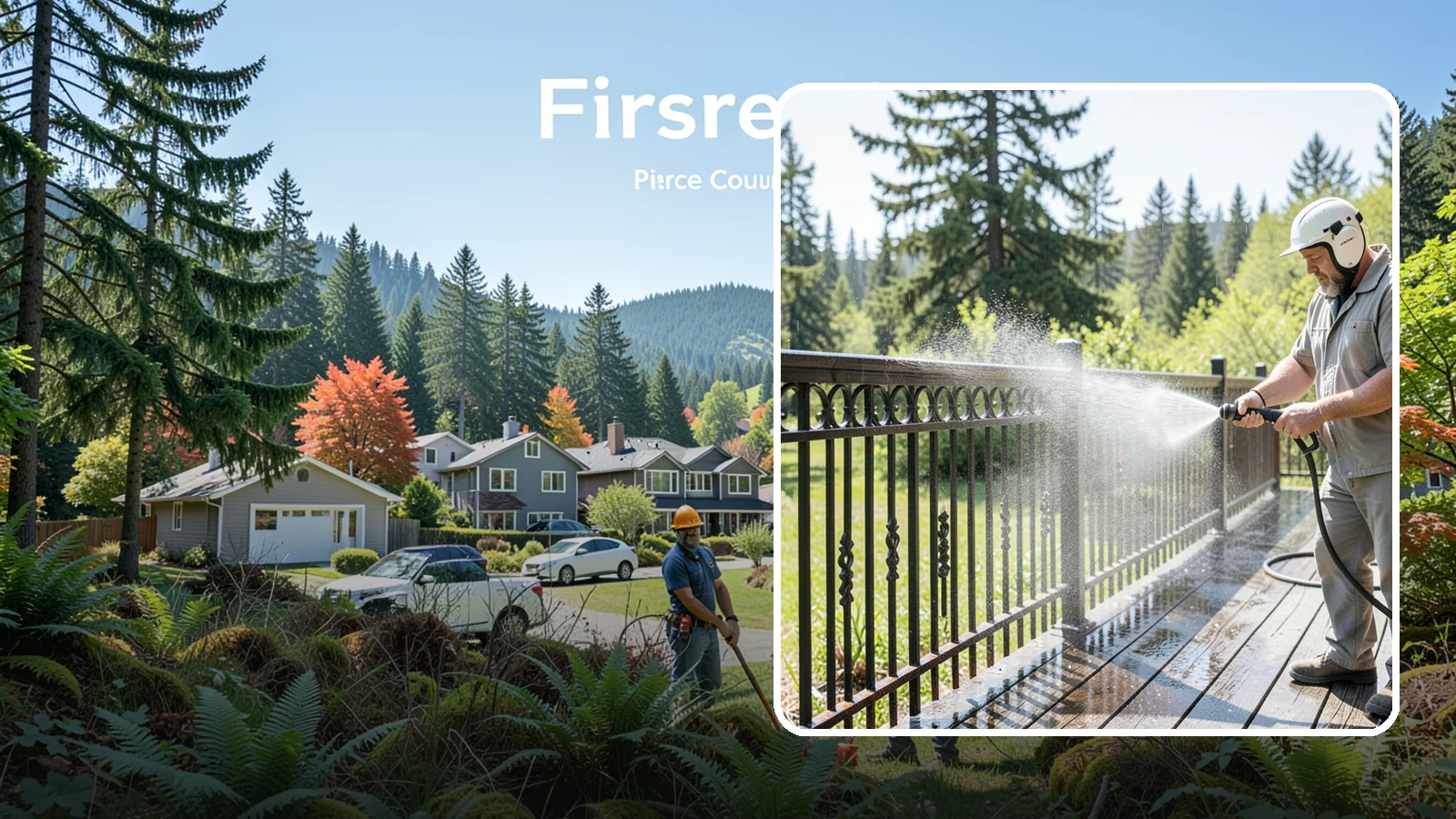 Iron Fence Washing in Fircrest, Pierce County, WA - Careful washing for wrought and cast iron fencing that removes grime and surface rust streaks without driving water into the...