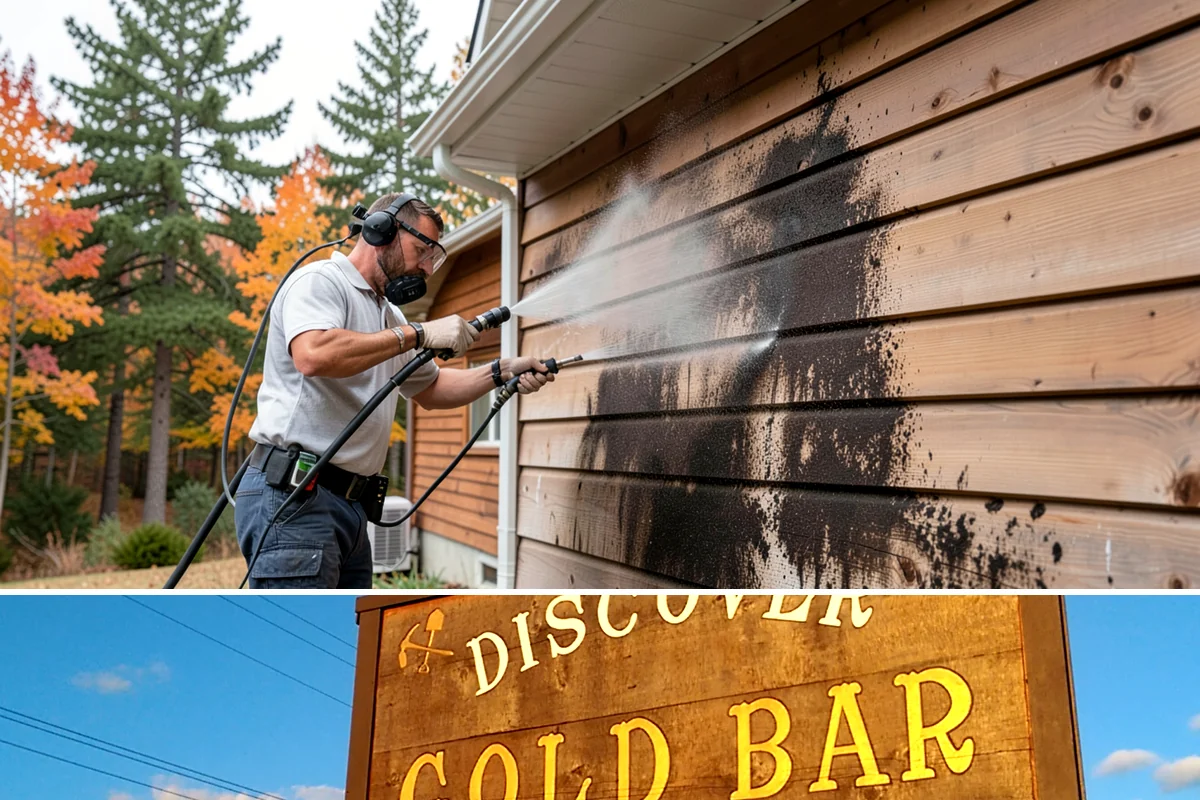 Iron Fence Washing in Gold Bar, Snohomish County, WA - A dry summer day helps the metal dry quickly and lowers the chance of new rust forming after the wash.