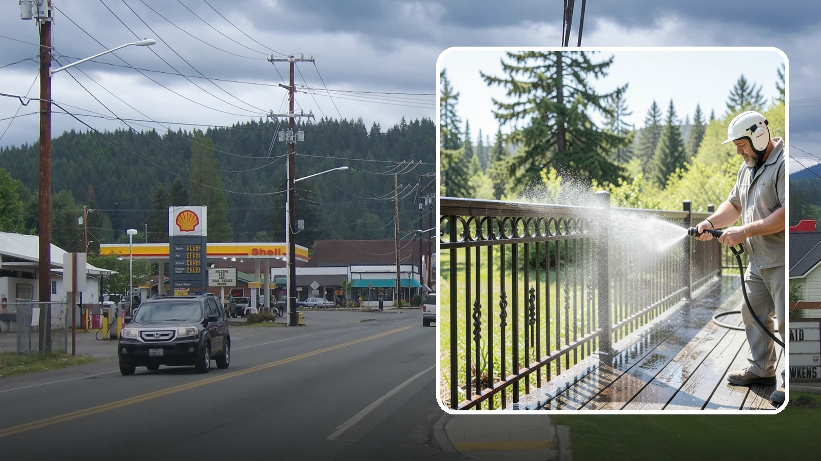 Iron Fence Washing in Granite Falls, Snohomish County, WA - Careful washing for wrought and cast iron fencing that removes grime and surface rust streaks without driving water into the...