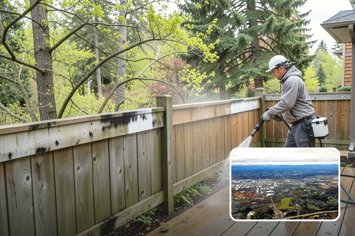 Iron Fence Washing in Kent, King County, WA - Clears grime lodged in scrollwork and decorative detail