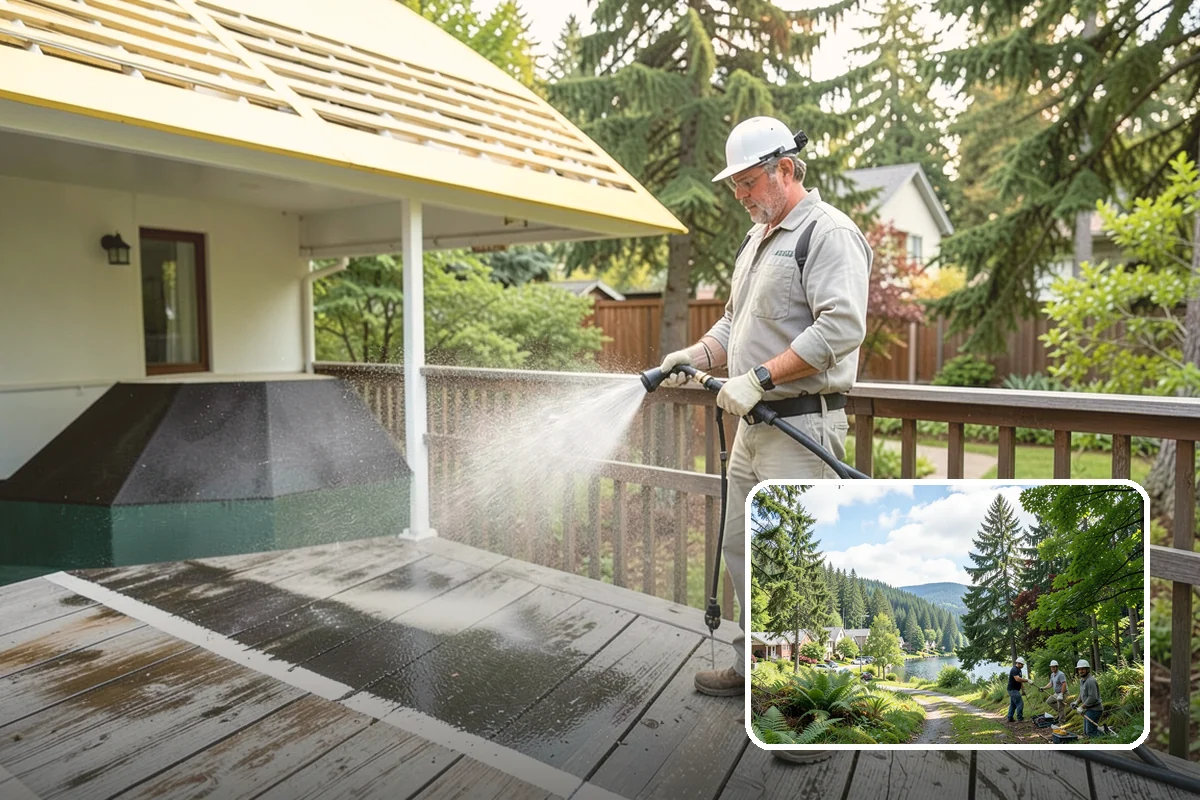 Iron Fence Washing in Lake Forest Park, King County, WA - Clears grime lodged in scrollwork and decorative detail