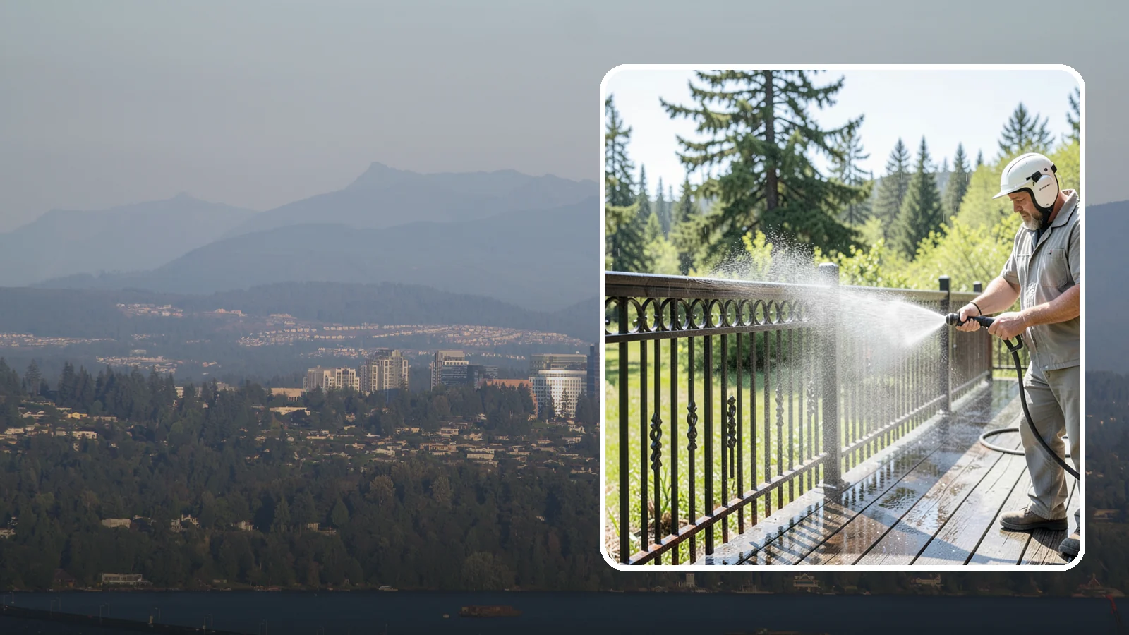 Iron Fence Washing in Medina, King County, WA - Careful washing for wrought and cast iron fencing that removes grime and surface rust streaks without driving water into the...