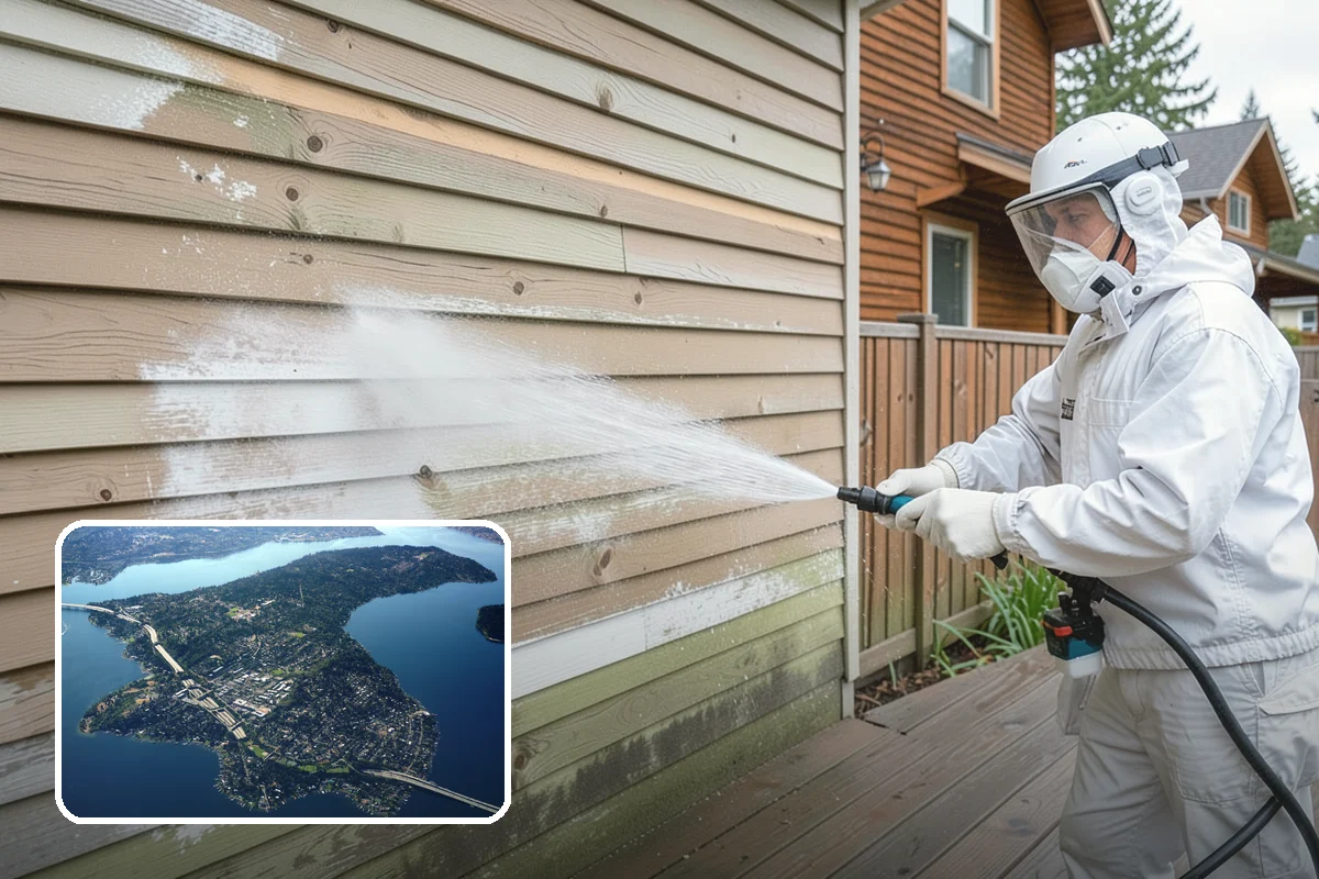 Iron Fence Washing in Mercer Island, King County, WA - Clears grime lodged in scrollwork and decorative detail