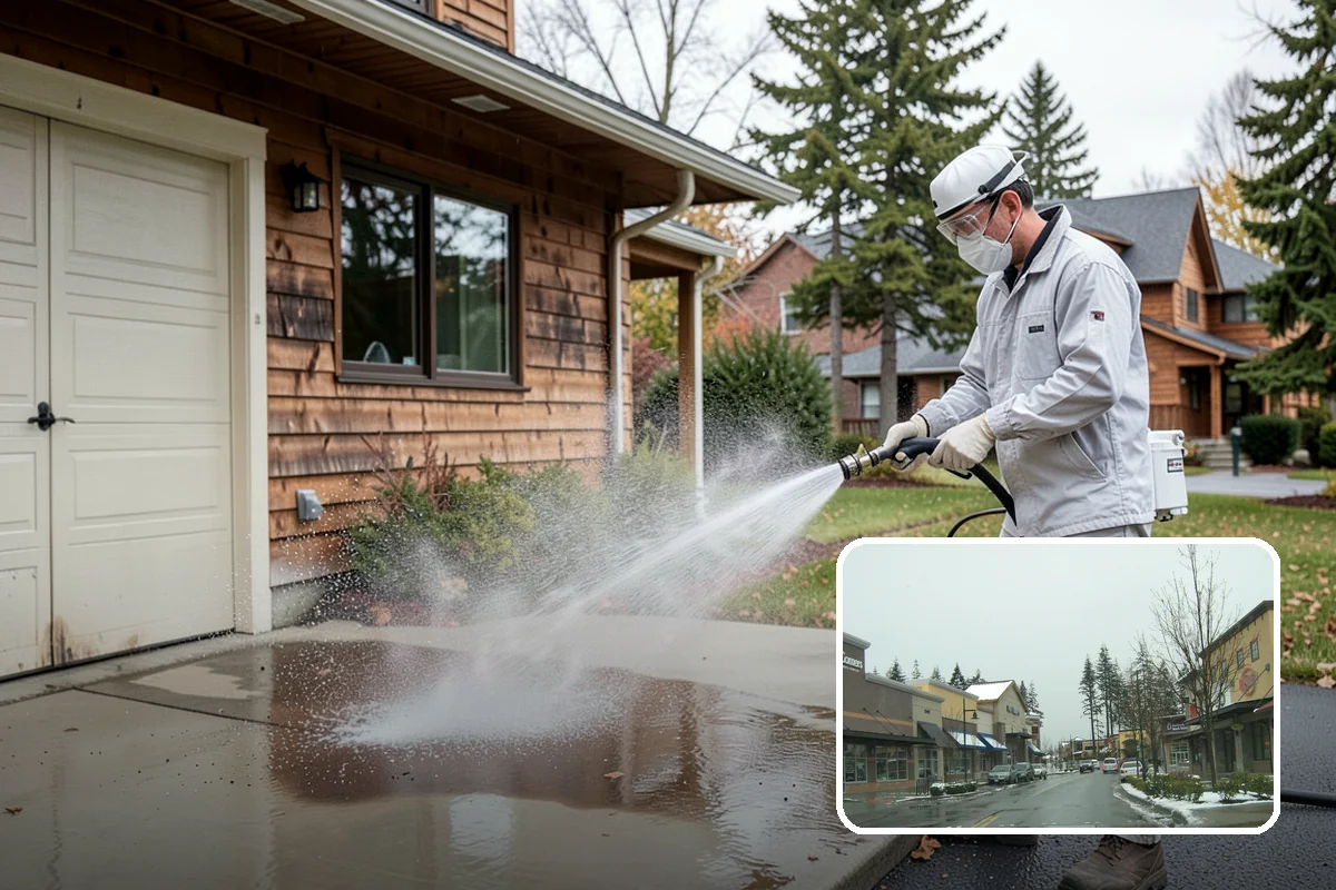 Iron Fence Washing in Mill Creek, Snohomish County, WA - Clears grime lodged in scrollwork and decorative detail