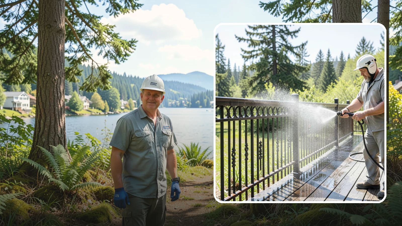 Iron Fence Washing in Milton, King County, WA - Careful washing for wrought and cast iron fencing that removes grime and surface rust streaks without driving water into the...