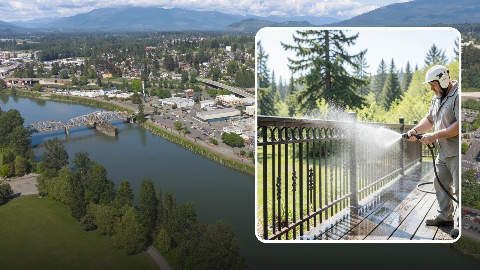 Iron Fence Washing in Mount Vernon, Skagit County, WA - Careful washing for wrought and cast iron fencing that removes grime and surface rust streaks without driving water into the...
