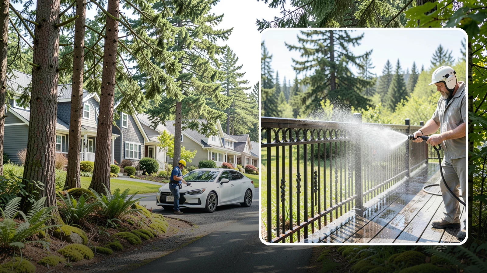 Iron Fence Washing in Normandy Park, King County, WA - Careful washing for wrought and cast iron fencing that removes grime and surface rust streaks without driving water into the...