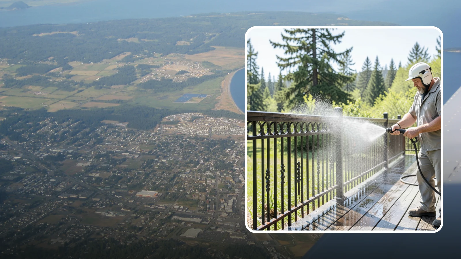 Iron Fence Washing in Oak Harbor, Island County, WA - Careful washing for wrought and cast iron fencing that removes grime and surface rust streaks without driving water into the...
