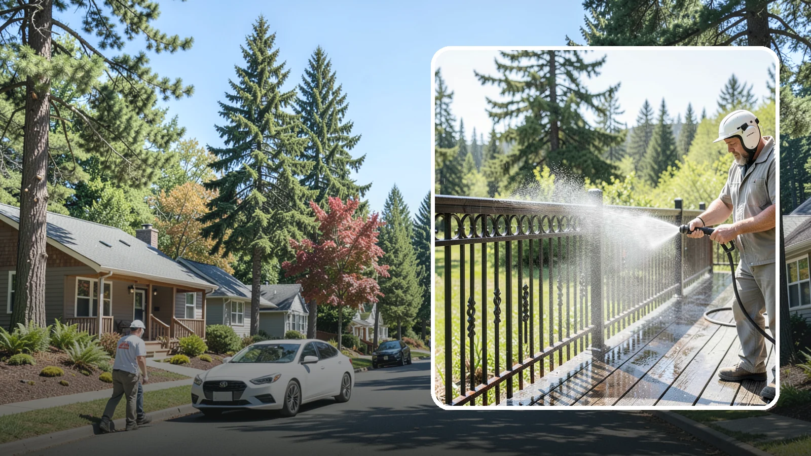 Iron Fence Washing in Orting, Pierce County, WA - Careful washing for wrought and cast iron fencing that removes grime and surface rust streaks without driving water into the...