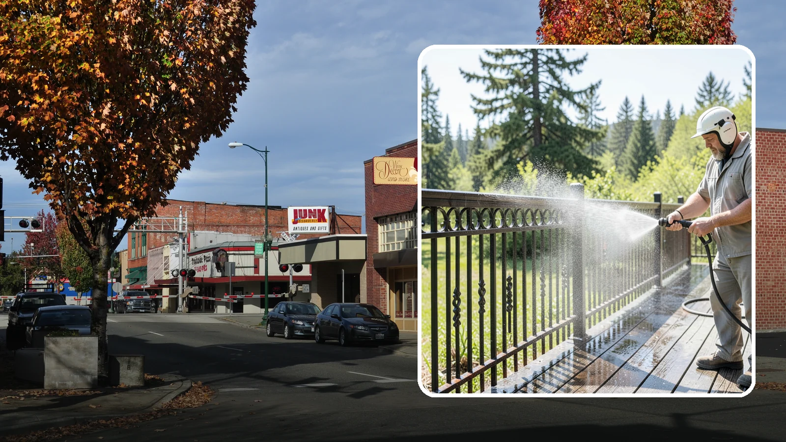 Iron Fence Washing in Puyallup, Pierce County, WA - Careful washing for wrought and cast iron fencing that removes grime and surface rust streaks without driving water into the...