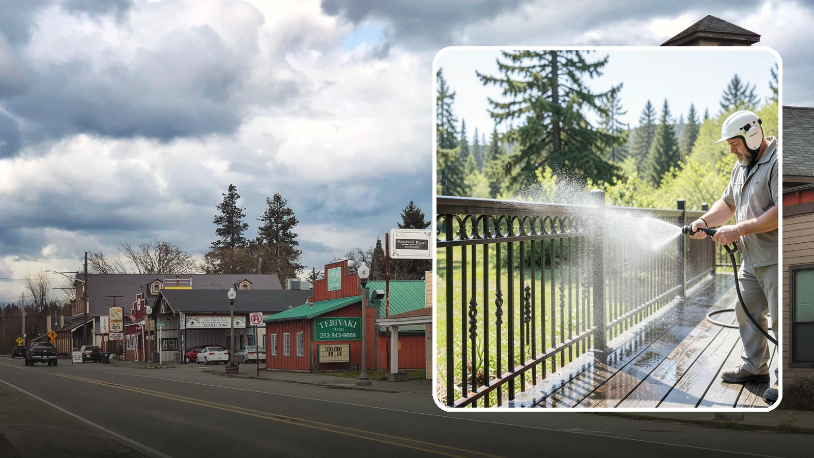 Iron Fence Washing in Roy, Pierce County, WA - Careful washing for wrought and cast iron fencing that removes grime and surface rust streaks without driving water into the...