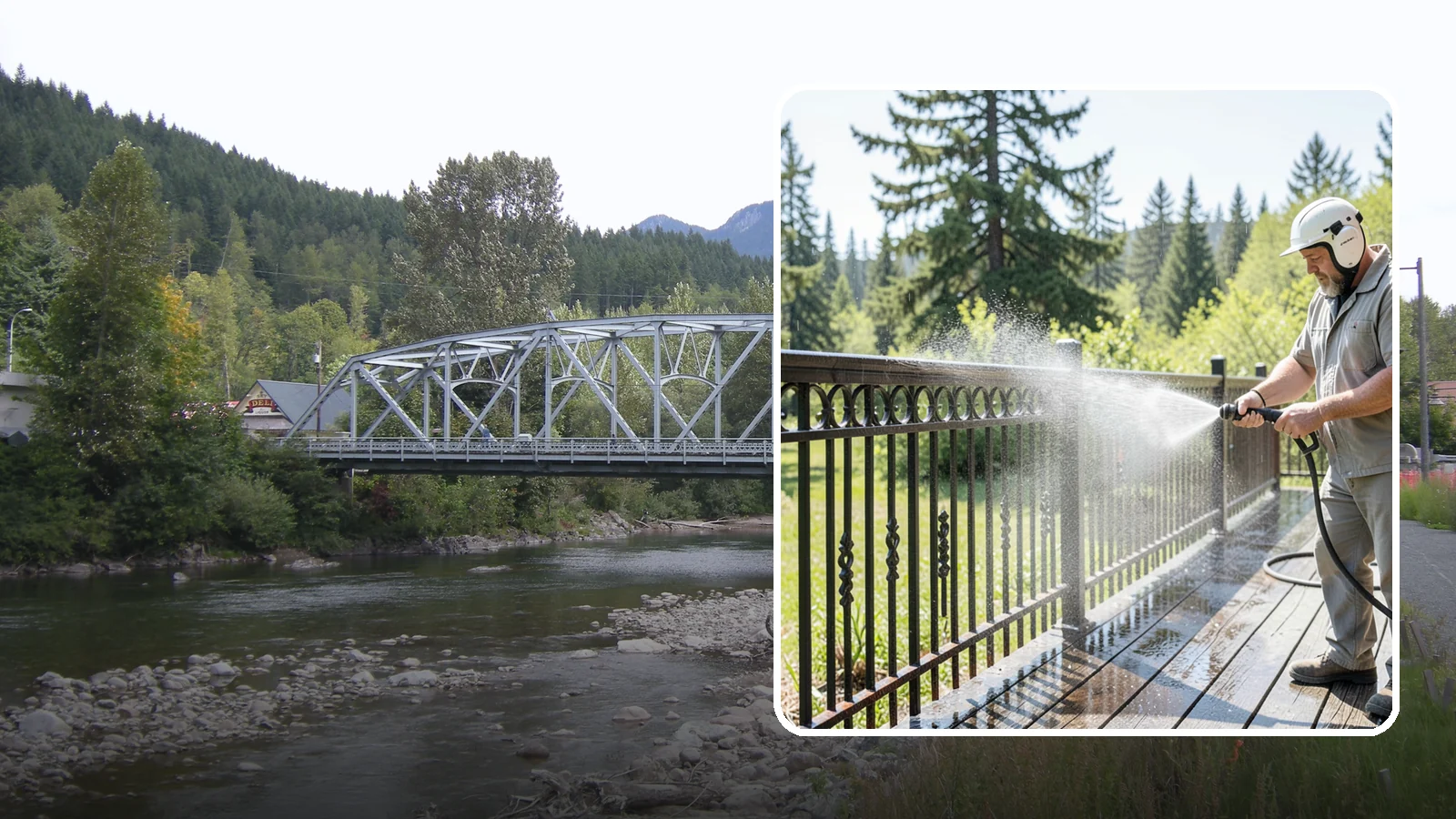 Iron Fence Washing in Skykomish, King County, WA - Careful washing for wrought and cast iron fencing that removes grime and surface rust streaks without driving water into the...