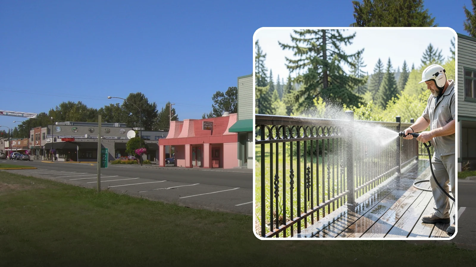 Iron Fence Washing in Snoqualmie, King County, WA - Careful washing for wrought and cast iron fencing that removes grime and surface rust streaks without driving water into the...