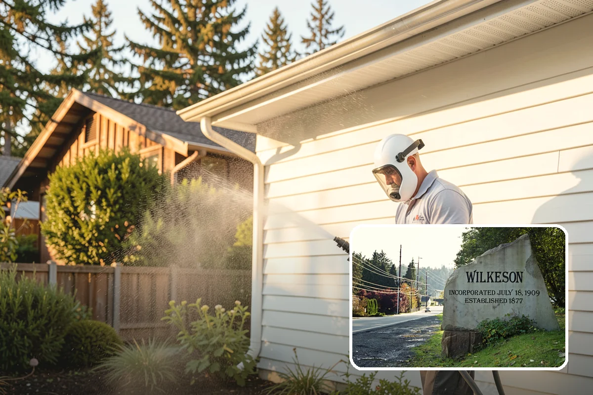 Iron Fence Washing in Wilkeson, Pierce County, WA - Clears grime lodged in scrollwork and decorative detail