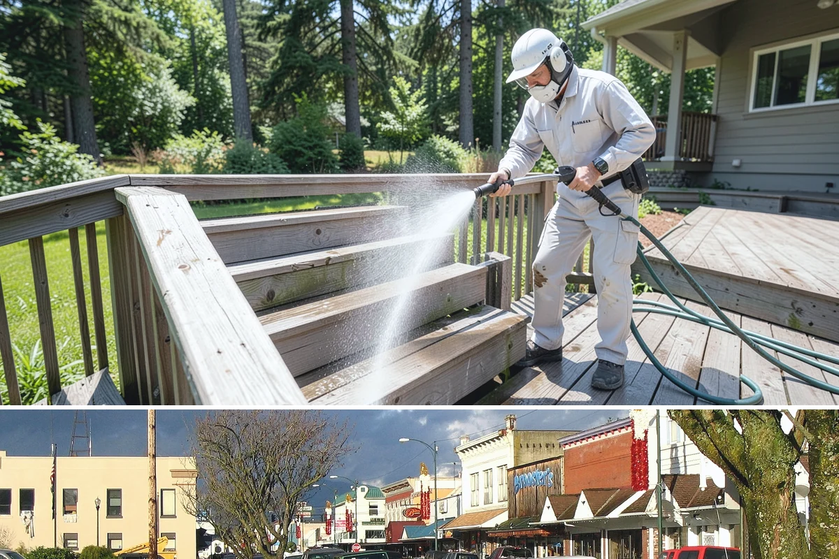 Irrigation Rust Removal in Arlington, Snohomish County, WA - Remove irrigation rust during the summer watering season when the staining is active, and adjust sprinklers to prevent recurrence.
