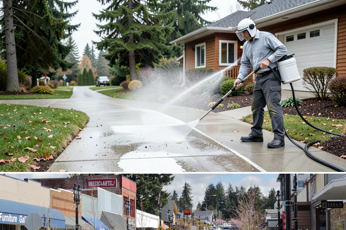 Irrigation Rust Removal in Bothell, King County, WA - Remove irrigation rust during the summer watering season when the staining is active, and adjust sprinklers to prevent recurrence.