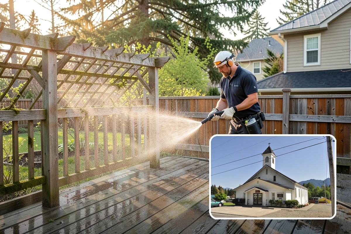 Irrigation Rust Removal in Concrete, Skagit County, WA - Chemically dissolves iron-based irrigation rust
