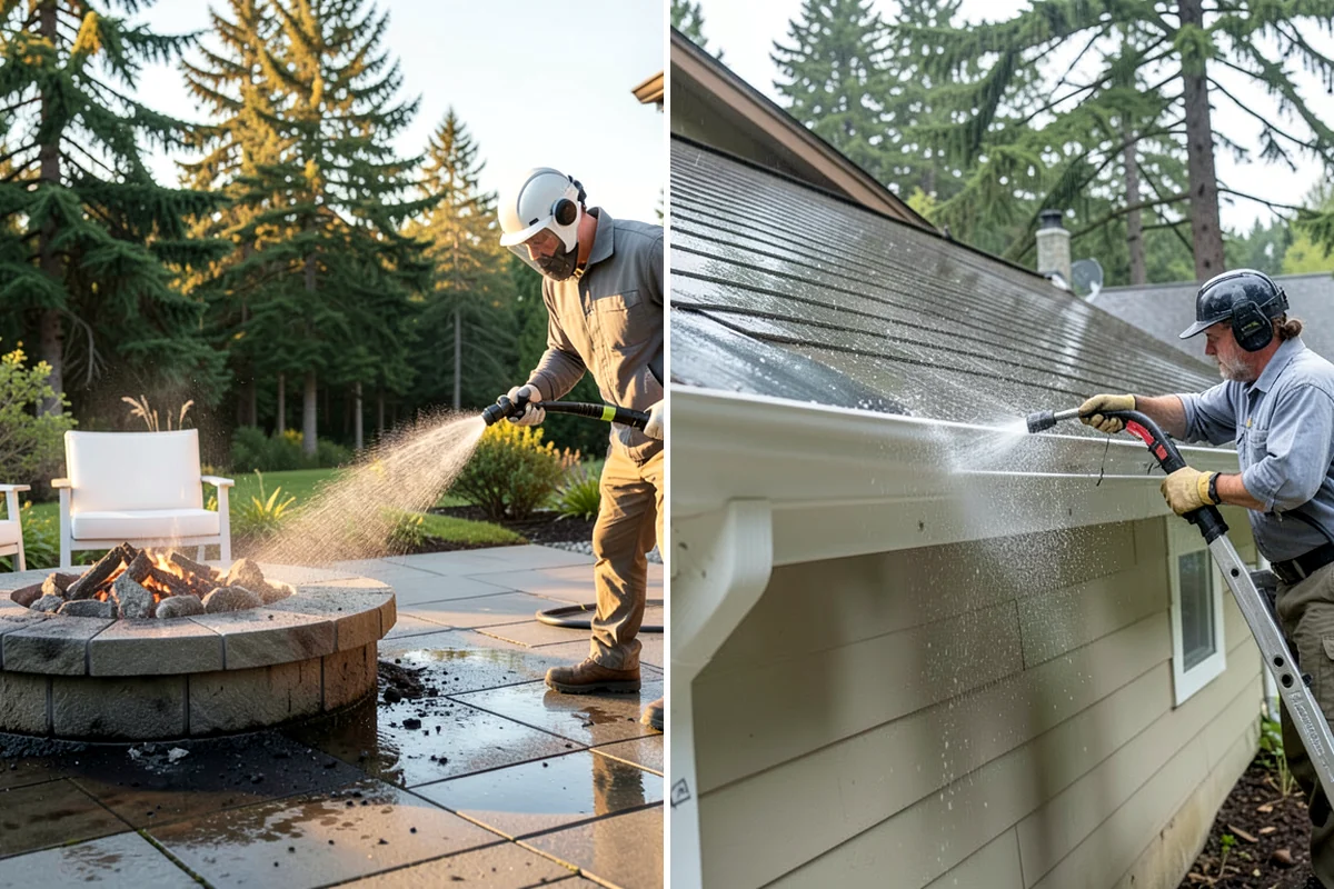 Irrigation Rust Removal in Concrete, Skagit County, WA - Locate the rust staining and the irrigation cause