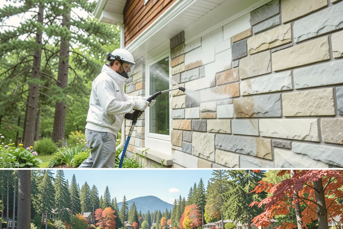 Irrigation Rust Removal in Covington, King County, WA - Remove irrigation rust during the summer watering season when the staining is active, and adjust sprinklers to prevent recurrence.