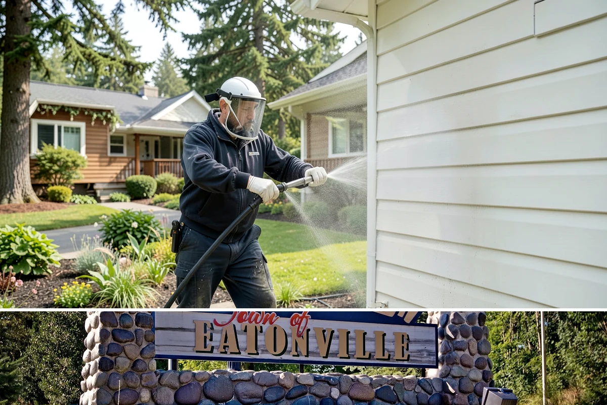 Irrigation Rust Removal in Eatonville, Pierce County, WA - Remove irrigation rust during the summer watering season when the staining is active, and adjust sprinklers to prevent recurrence.