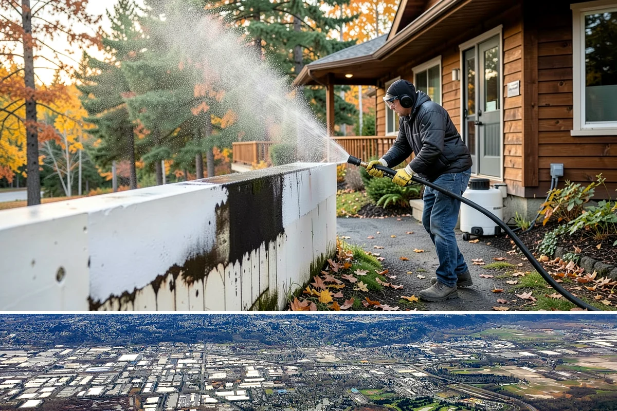Irrigation Rust Removal in Kent, King County, WA - Remove irrigation rust during the summer watering season when the staining is active, and adjust sprinklers to prevent recurrence.