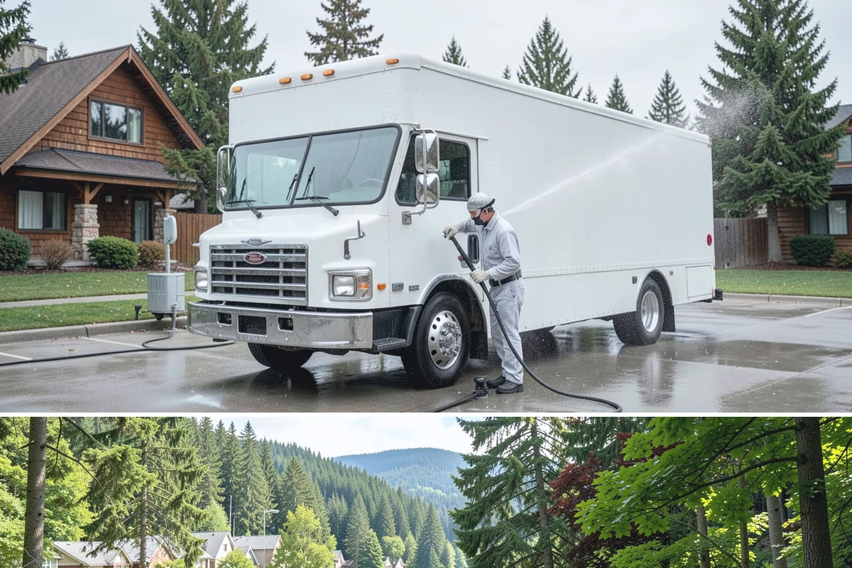 Irrigation Rust Removal in Lake Forest Park, King County, WA - Remove irrigation rust during the summer watering season when the staining is active, and adjust sprinklers to prevent recurrence.