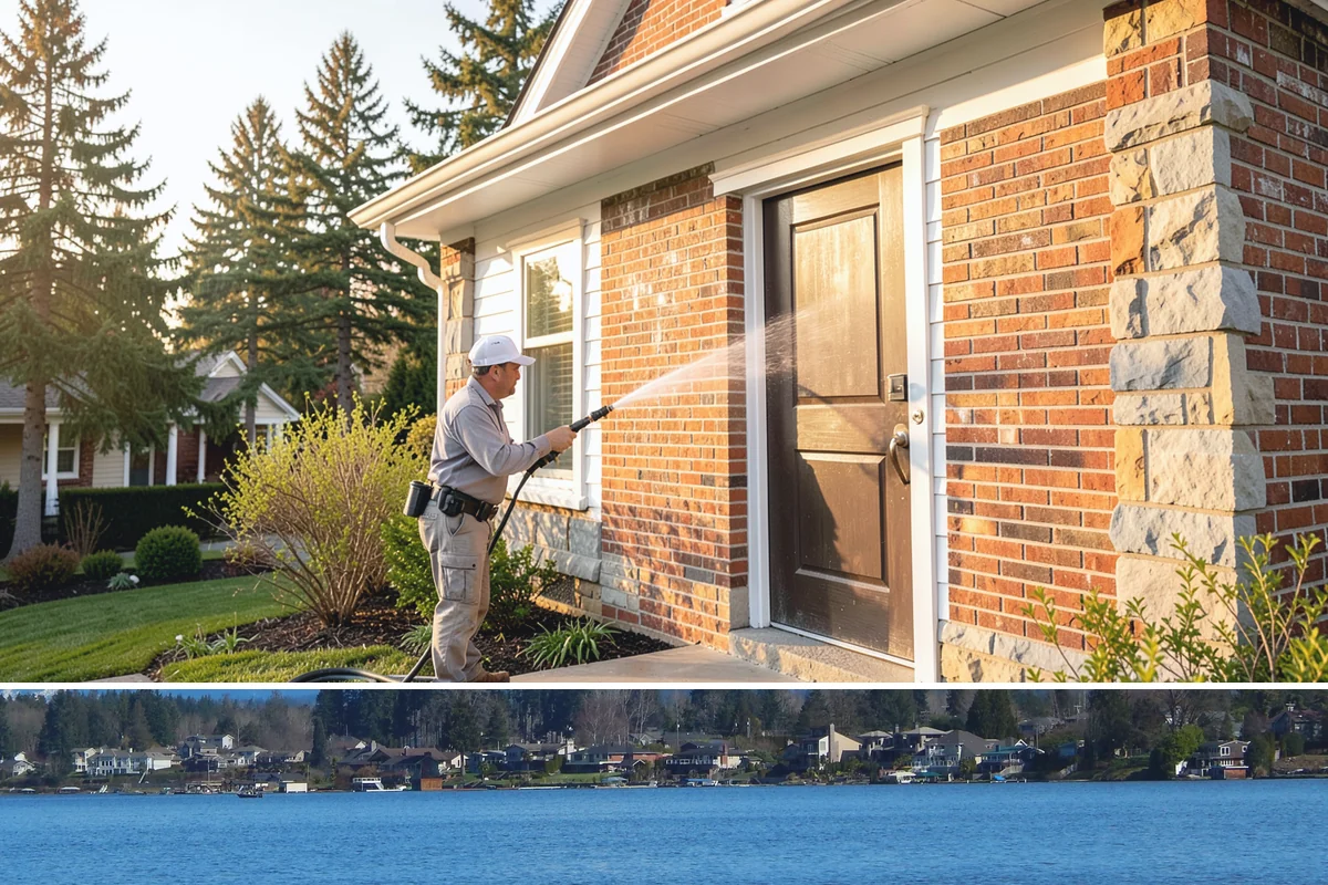 Irrigation Rust Removal in Lake Stevens, Snohomish County, WA - Remove irrigation rust during the summer watering season when the staining is active, and adjust sprinklers to prevent recurrence.