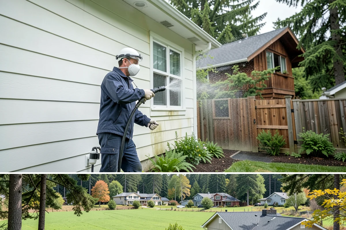 Irrigation Rust Removal in Lyman, Skagit County, WA - Remove irrigation rust during the summer watering season when the staining is active, and adjust sprinklers to prevent recurrence.