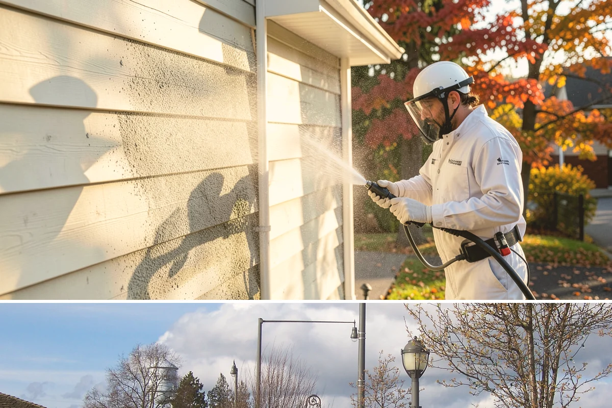 Irrigation Rust Removal in Marysville, Snohomish County, WA - Remove irrigation rust during the summer watering season when the staining is active, and adjust sprinklers to prevent recurrence.