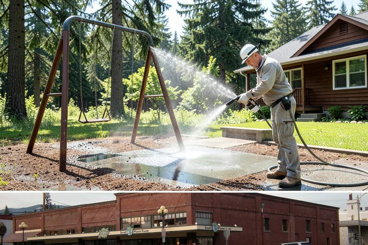 Irrigation Rust Removal in Sedro-Woolley, Skagit County, WA - Remove irrigation rust during the summer watering season when the staining is active, and adjust sprinklers to prevent recurrence.