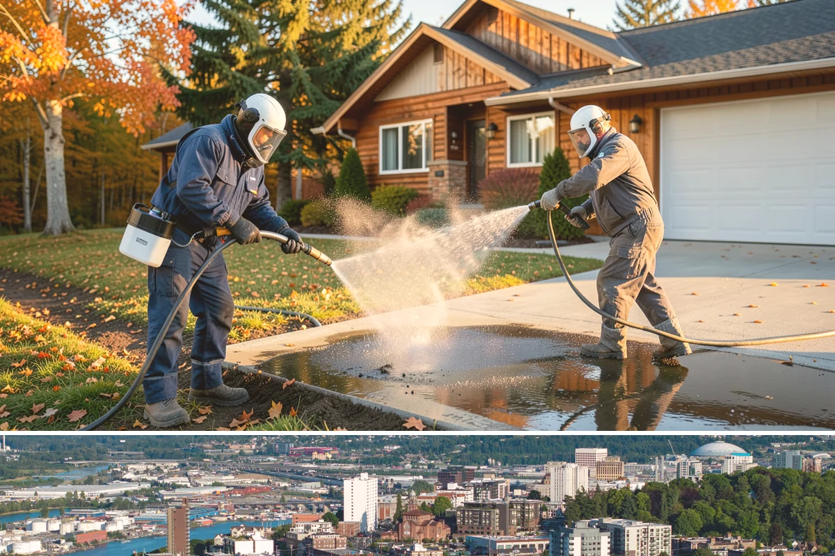 Irrigation Rust Removal in Tacoma, Pierce County, WA - Remove irrigation rust during the summer watering season when the staining is active, and adjust sprinklers to prevent recurrence.
