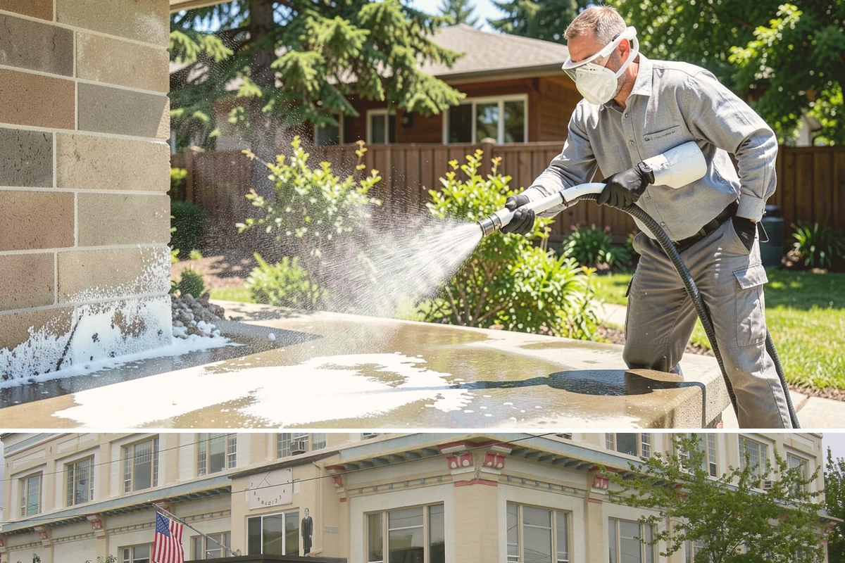 Lattice Cleaning in Anacortes, Skagit County, WA - Spring cleaning clears the winter moss that clogs lattice and restores ventilation before summer humidity.