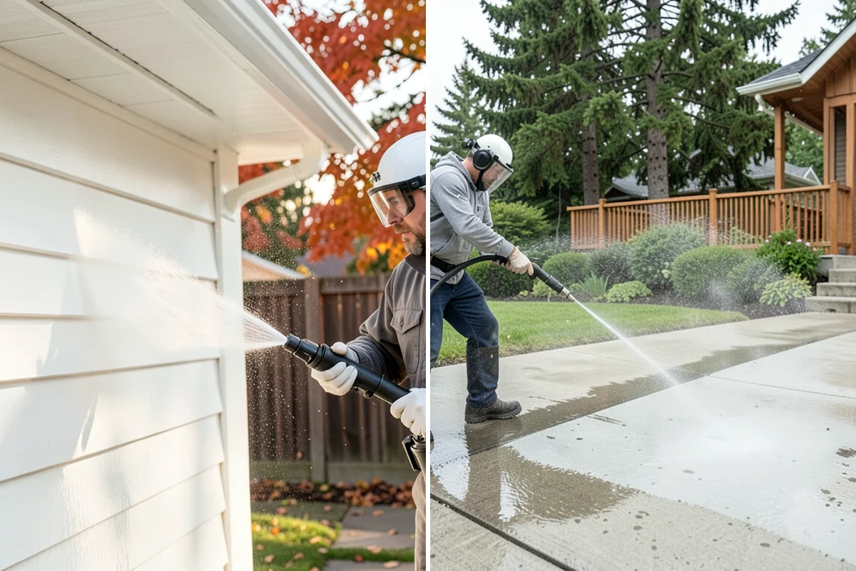 Lattice Cleaning in Arlington, Snohomish County, WA - Clear loose debris lodged in the lattice openings
