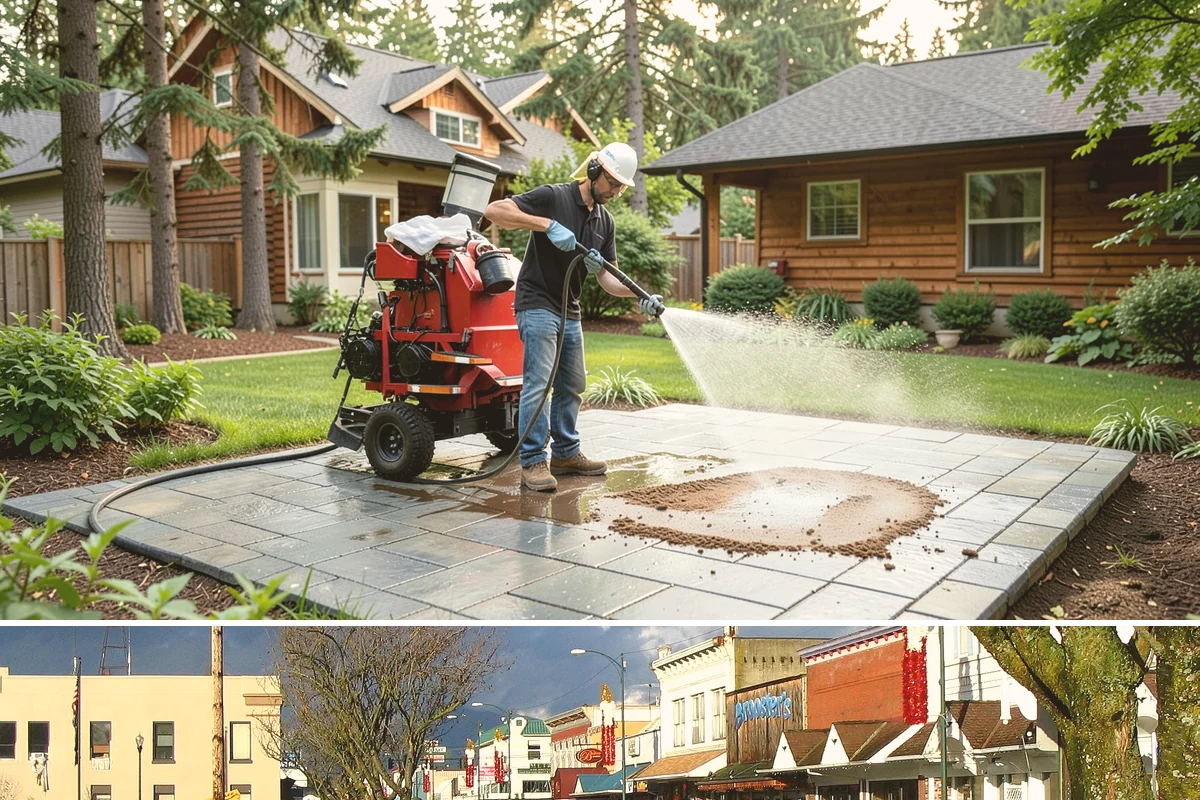 Lattice Cleaning in Arlington, Snohomish County, WA - Spring cleaning clears the winter moss that clogs lattice and restores ventilation before summer humidity.