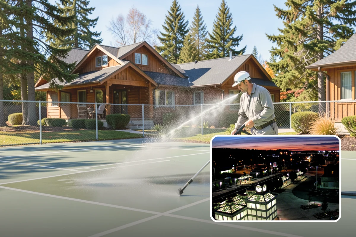Lattice Cleaning in Auburn, King County, WA - Clears moss and mud from crisscrossed lattice openings