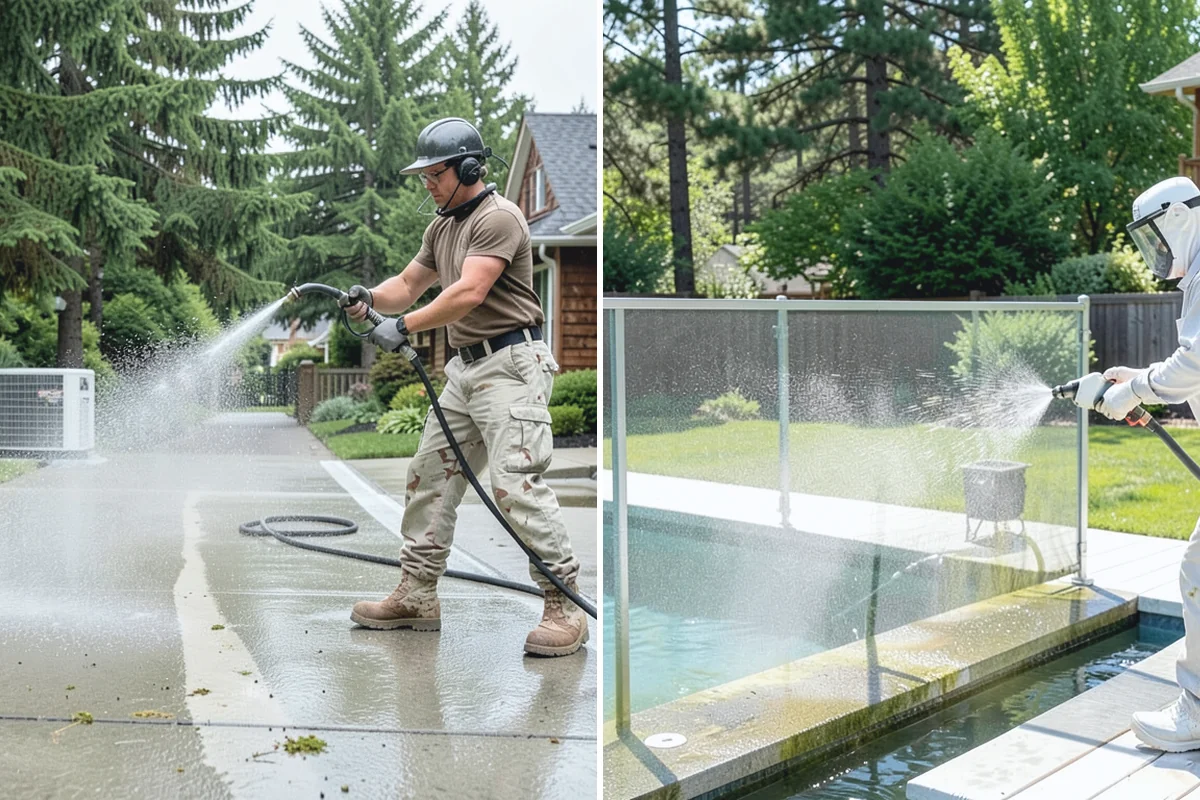 Lattice Cleaning in Beaux Arts Village, King County, WA - Clear loose debris lodged in the lattice openings