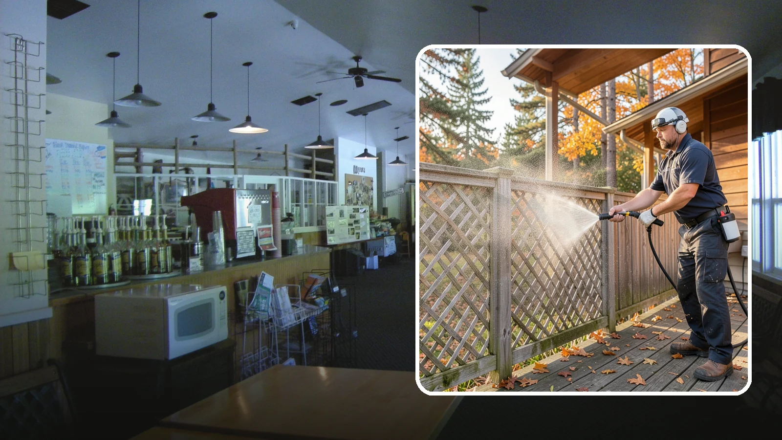 Lattice Cleaning in Black Diamond, King County, WA - We wash decorative and skirting lattice to remove the moss and mud that pack into its crisscrossed openings.
